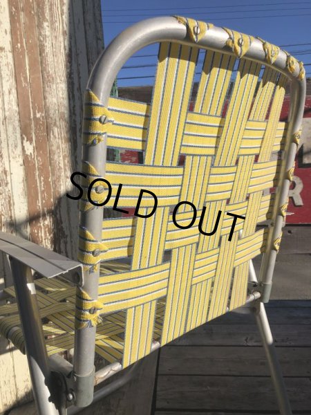 画像10: 60s Vintage Folding Lawn Chair YxB (B692) (10)