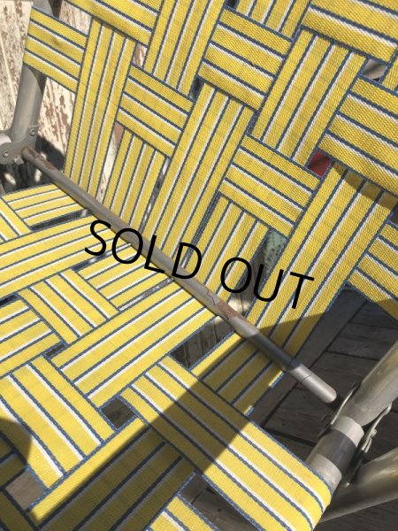 画像11: 60s Vintage Folding Lawn Chair YxB (B692) (11)