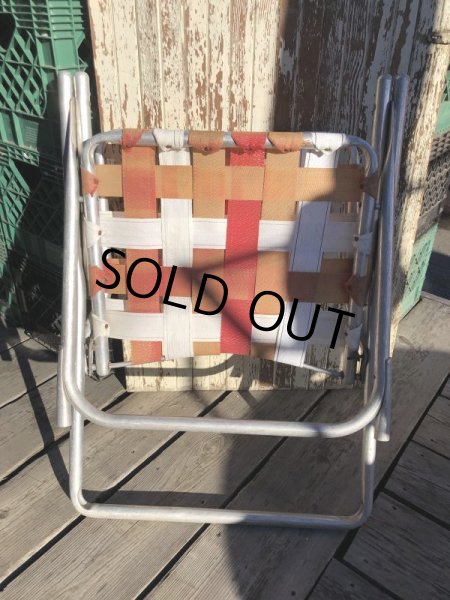 画像13: 60s Vintage Folding Lawn Chair RxW (B689) (13)