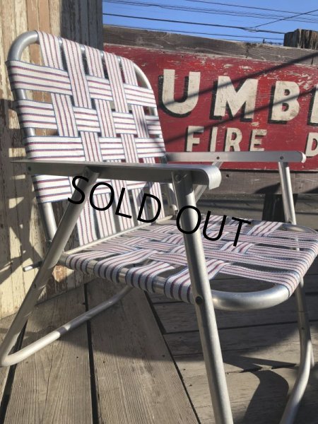 画像8: 60s Vintage Folding Lawn Chair WxR (B691) (8)