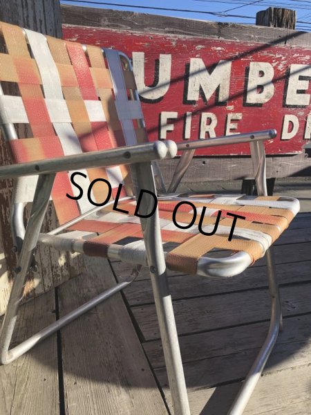 画像6: 60s Vintage Folding Lawn Chair RxW (B689) (6)