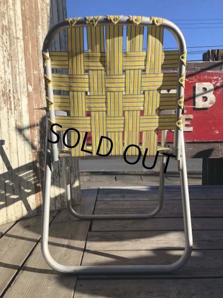 画像4: 60s Vintage Folding Lawn Chair YxB (B692) (4)