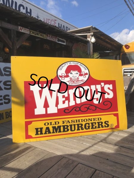 画像1: 【店舗引き取り限定】Vintage Wendy's Advertising Store Display Sign Huge！ (B650) (1)