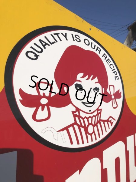 画像10: 【店舗引き取り限定】Vintage Wendy's Advertising Store Display Sign Huge！ (B650) (10)