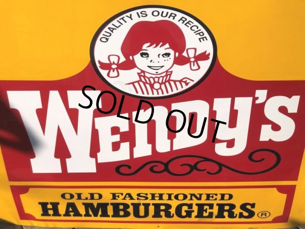 画像9: 【店舗引き取り限定】Vintage Wendy's Advertising Store Display Sign Huge！ (B650) (9)