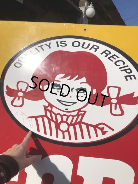 画像18: 【店舗引き取り限定】Vintage Wendy's Advertising Store Display Sign Huge！ (B650) (18)
