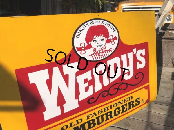 画像8: 【店舗引き取り限定】Vintage Wendy's Advertising Store Display Sign Huge！ (B650) (8)