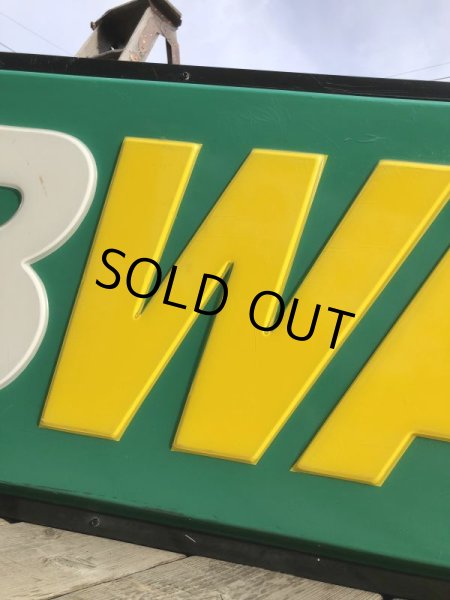 画像23: 【店舗引き取り限定】Vintage SUBWAY Restaurant Advertising Store Display Light Sign Huge !  245cm (B651) (23)