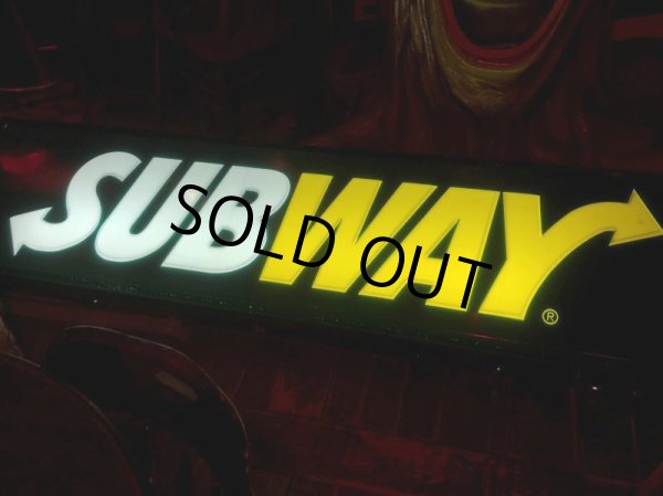 画像8: 【店舗引き取り限定】Vintage SUBWAY Restaurant Advertising Store Display Light Sign Huge !  245cm (B651) (8)