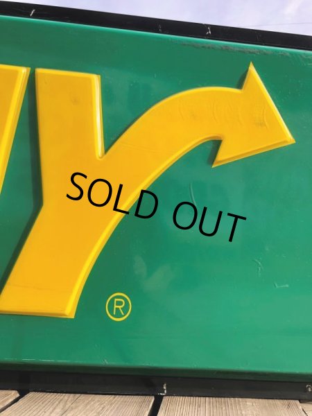 画像25: 【店舗引き取り限定】Vintage SUBWAY Restaurant Advertising Store Display Light Sign Huge !  245cm (B651) (25)