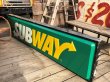 画像18: 【店舗引き取り限定】Vintage SUBWAY Restaurant Advertising Store Display Light Sign Huge !  245cm (B651) (18)