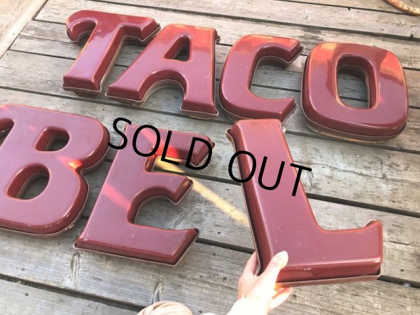 画像8: Vintage Advertising TACO BELL Store Display Letters Light Sign Hard to Find ! (B652) (8)
