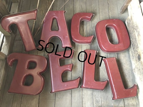 画像28: Vintage Advertising TACO BELL Store Display Letters Light Sign Hard to Find ! (B652) (28)