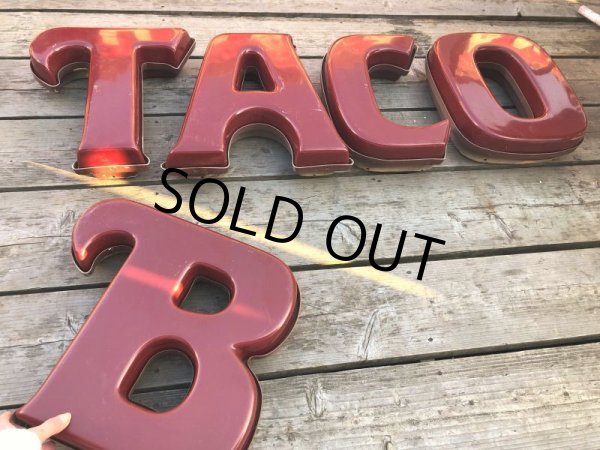画像6: Vintage Advertising TACO BELL Store Display Letters Light Sign Hard to Find ! (B652) (6)