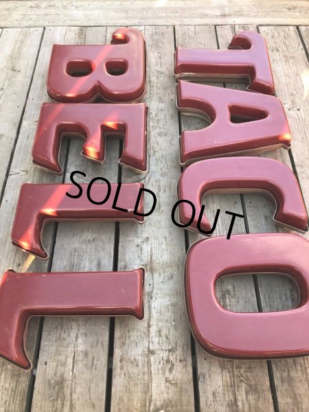 画像11: Vintage Advertising TACO BELL Store Display Letters Light Sign Hard to Find ! (B652) (11)