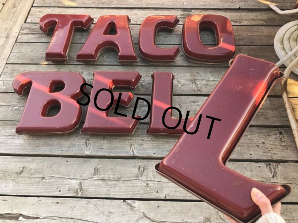 画像1: Vintage Advertising TACO BELL Store Display Letters Light Sign Hard to Find ! (B652) (1)