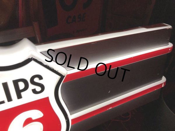 画像28: 【店舗引き取り限定】 Vintage Advertising Phillips 66 Gas Station Lighted Display Sign Huge ! (B653) (28)