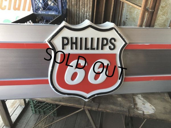 画像8: 【店舗引き取り限定】 Vintage Advertising Phillips 66 Gas Station Lighted Display Sign Huge ! (B653) (8)