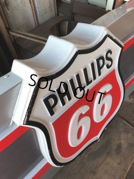 画像3: 【店舗引き取り限定】 Vintage Advertising Phillips 66 Gas Station Lighted Display Sign Huge ! (B653) (3)