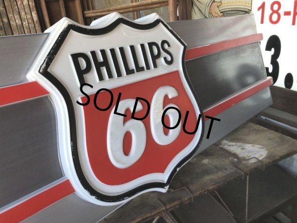 画像6: 【店舗引き取り限定】 Vintage Advertising Phillips 66 Gas Station Lighted Display Sign Huge ! (B653) (6)