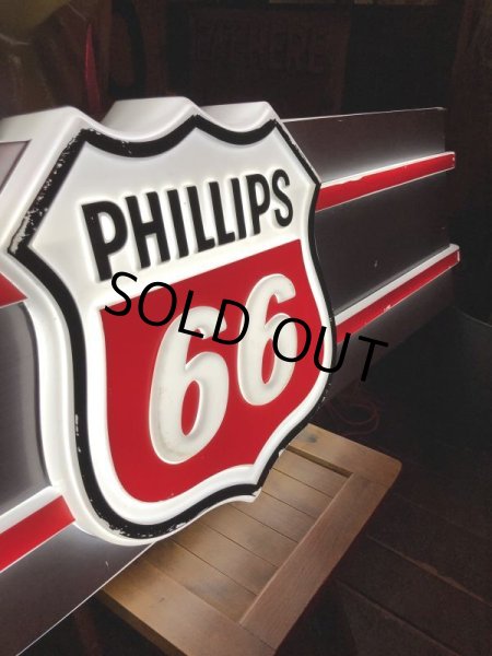 画像25: 【店舗引き取り限定】 Vintage Advertising Phillips 66 Gas Station Lighted Display Sign Huge ! (B653) (25)