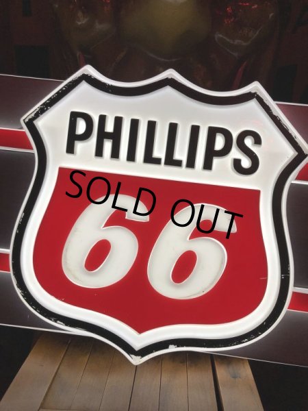 画像23: 【店舗引き取り限定】 Vintage Advertising Phillips 66 Gas Station Lighted Display Sign Huge ! (B653) (23)