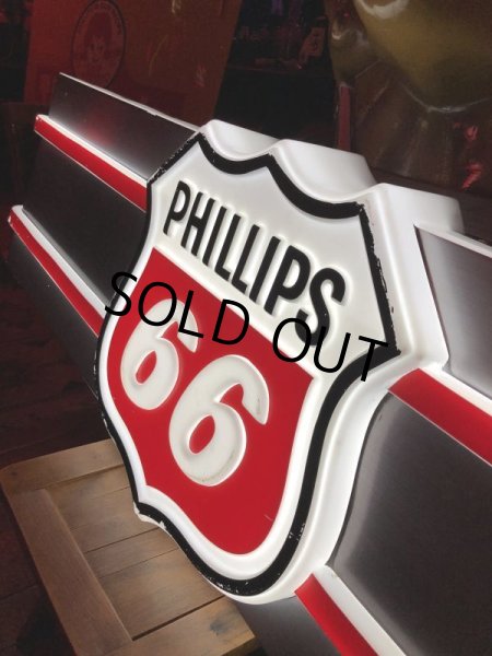 画像24: 【店舗引き取り限定】 Vintage Advertising Phillips 66 Gas Station Lighted Display Sign Huge ! (B653) (24)