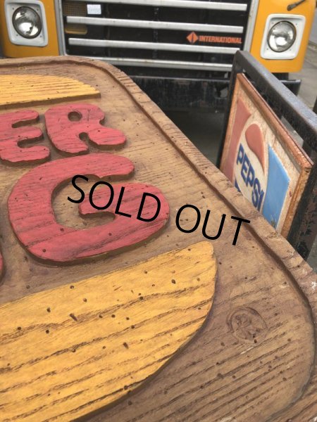 画像12: 70s Vintage Burger King Old Logo Restauraunt Store Display Sign (T616) (12)