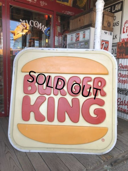 画像19:  Vintage Burger King Restaurant Advertising Outdoor Store Sign Old Logo ! (B723) (19)