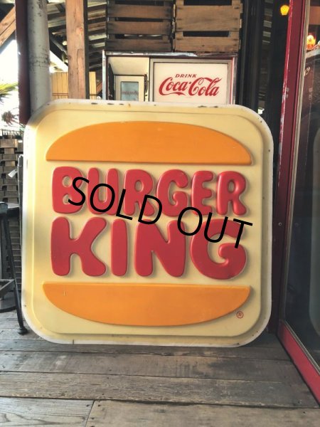 画像17:  Vintage Burger King Restaurant Advertising Outdoor Store Sign Old Logo ! (B723) (17)