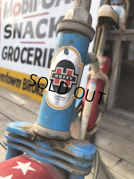 画像4:  【店舗引き取り限定】1970s Vintage Huffy Stars & Stripes Boys Banana Seat Bike (B725) (4)