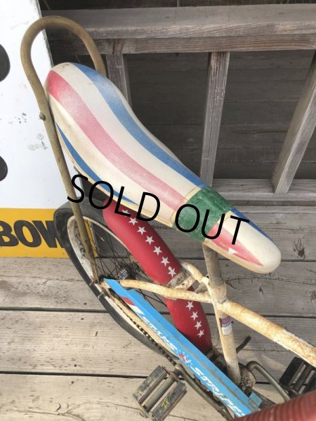 画像5:  【店舗引き取り限定】1970s Vintage Huffy Stars & Stripes Boys Banana Seat Bike (B725) (5)