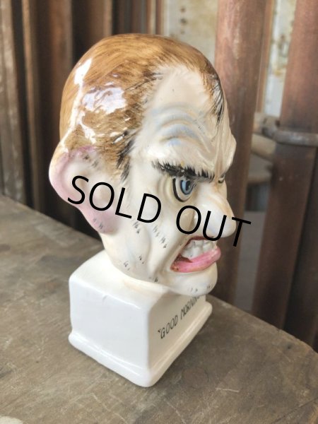 画像2: Vintage Angry Man Good morning Ceramic Statue Made in Japan (B741) (2)