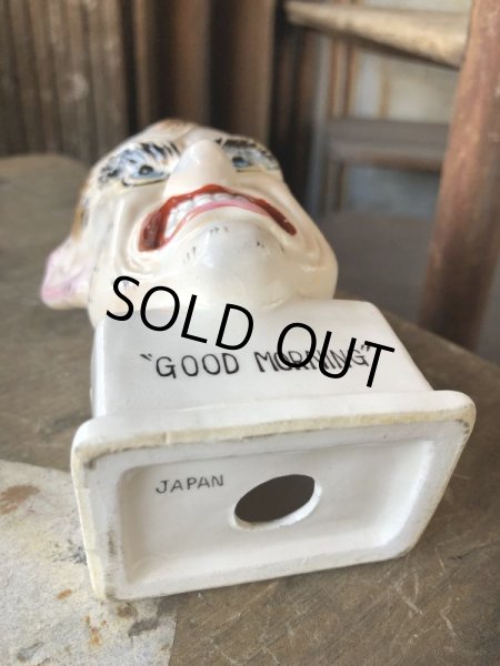 画像6: Vintage Angry Man Good morning Ceramic Statue Made in Japan (B741) (6)