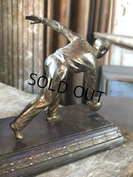 画像10: Vintage Brass Metal Bookends Bowling (B743) (10)