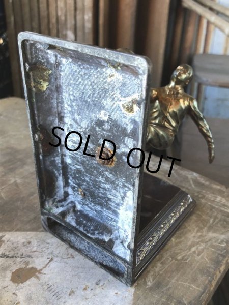 画像11: Vintage Brass Metal Bookends Bowling (B743) (11)