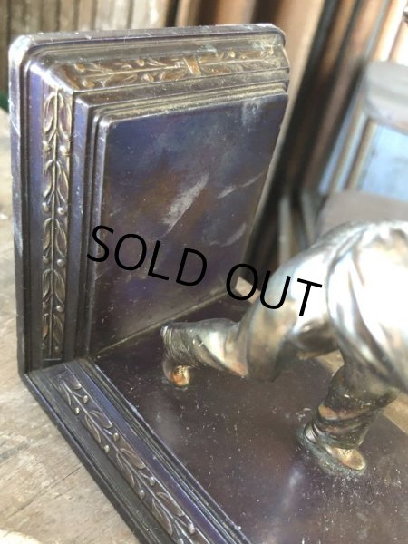 画像12: Vintage Brass Metal Bookends Bowling (B743) (12)