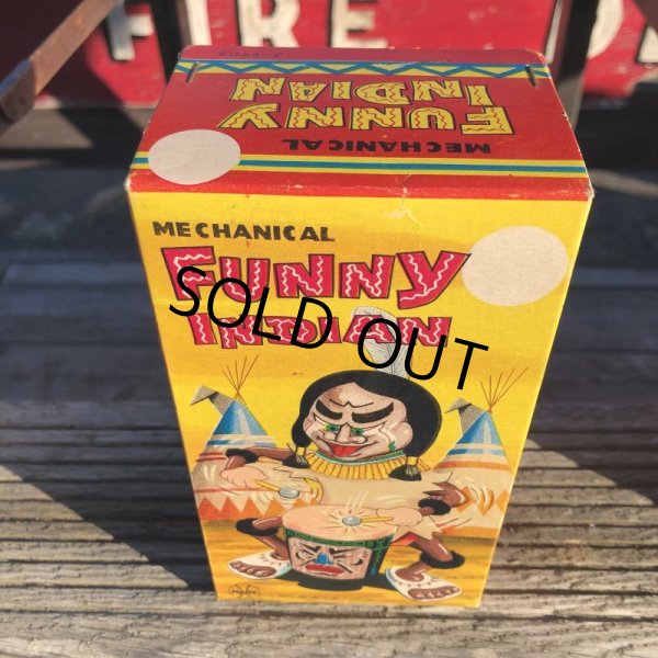 画像15: Vintage Marx Mechanical Funny Indian W/Box Made In Japan (B735) (15)