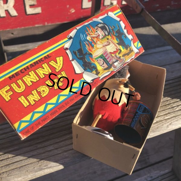 画像2: Vintage Marx Mechanical Funny Indian W/Box Made In Japan (B735) (2)