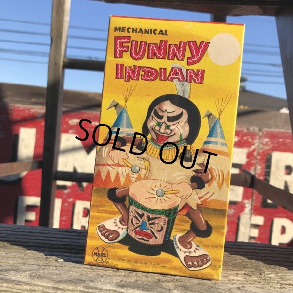 画像16: Vintage Marx Mechanical Funny Indian W/Box Made In Japan (B735) (16)