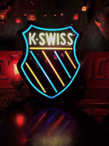 画像19: Vintage K-Swiss Shoes Advertising Store Display Lighted Sign (B743) (19)