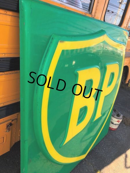 画像11: 【店舗引き取り限定】 Vintage BP British Petroleum Advertising Sign HUGE ! (B744) (11)