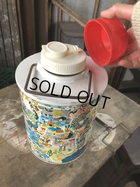 画像3: 60s Vintage Esso Advertising Happy Motoring! Thermos Bottle (B742)  (3)