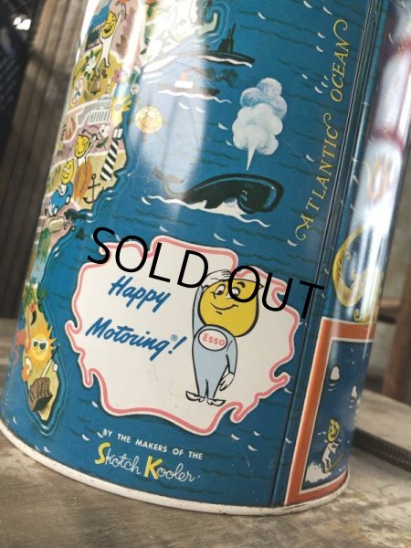 画像8: 60s Vintage Esso Advertising Happy Motoring! Thermos Bottle (B742)  (8)