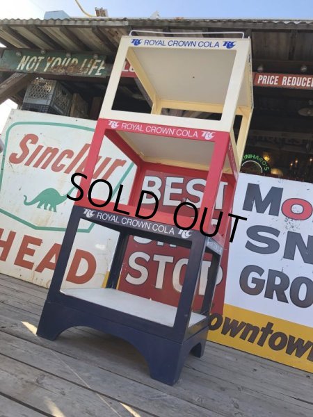 画像2: 【店舗引き取り限定】 Vintage ROYAL CROWN RC COLA Soda Store Advertising Display Bottle Rack (B760) (2)