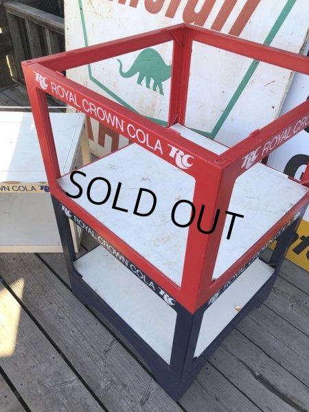 画像11: 【店舗引き取り限定】 Vintage ROYAL CROWN RC COLA Soda Store Advertising Display Bottle Rack (B760) (11)