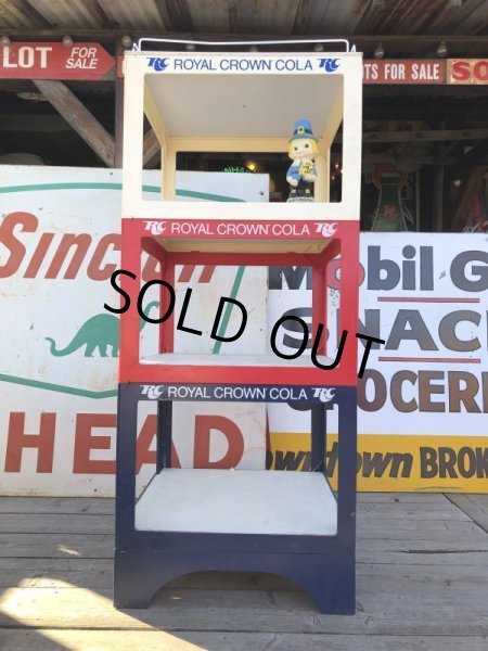 画像16: 【店舗引き取り限定】 Vintage ROYAL CROWN RC COLA Soda Store Advertising Display Bottle Rack (B760) (16)