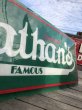 画像6: 【店舗引き取り限定】Vintage Nathan's Famous Hot Dog Advertising Store Display Sign Huge!!! (B762) (6)