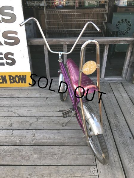 画像17:  【店舗引き取り限定】70s Vintage American Flyer Purple Muscle Bicycle 20" Bicycle (B766) (17)