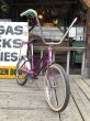 画像22:  【店舗引き取り限定】70s Vintage American Flyer Purple Muscle Bicycle 20" Bicycle (B766) (22)